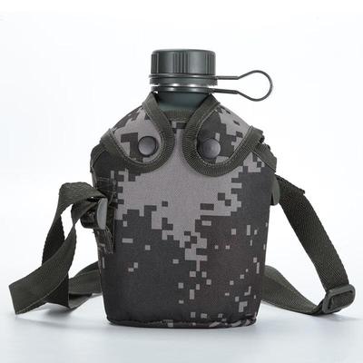 Weisi 1000ml Portable Aluminum Camouflage Canteen