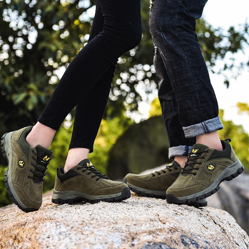 Paar Plus Size Modische Anti-Rutsch-Low-Top-Outdoor-Wanderschuhe Sport- und Freizeitschuhe Wanderschuhe 36-49