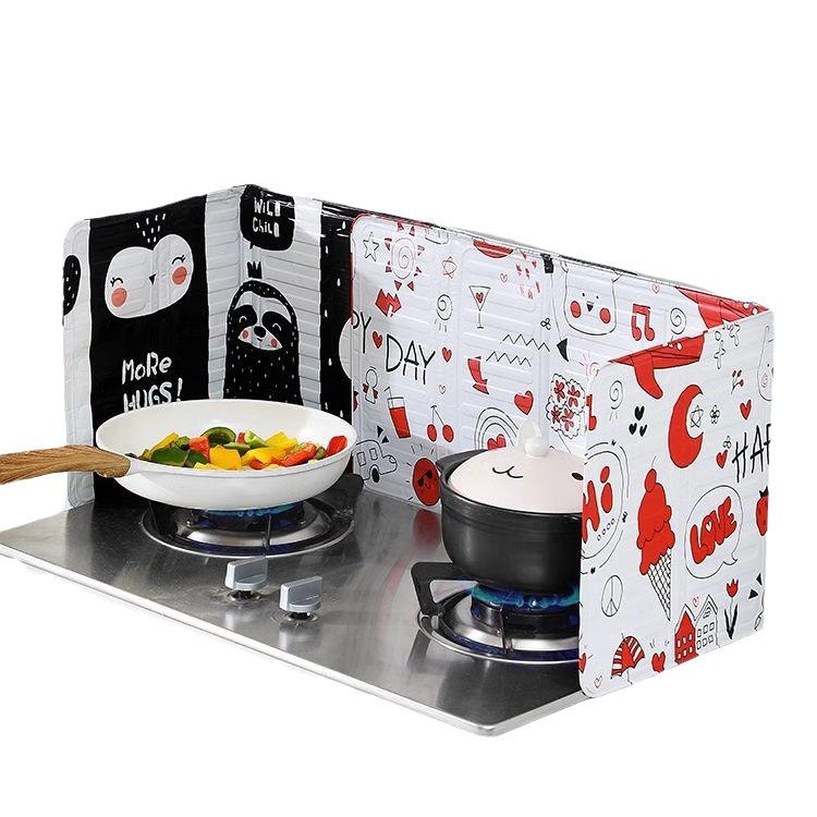 Folding Aluminum Foil Oil Splash Guard for Stove
