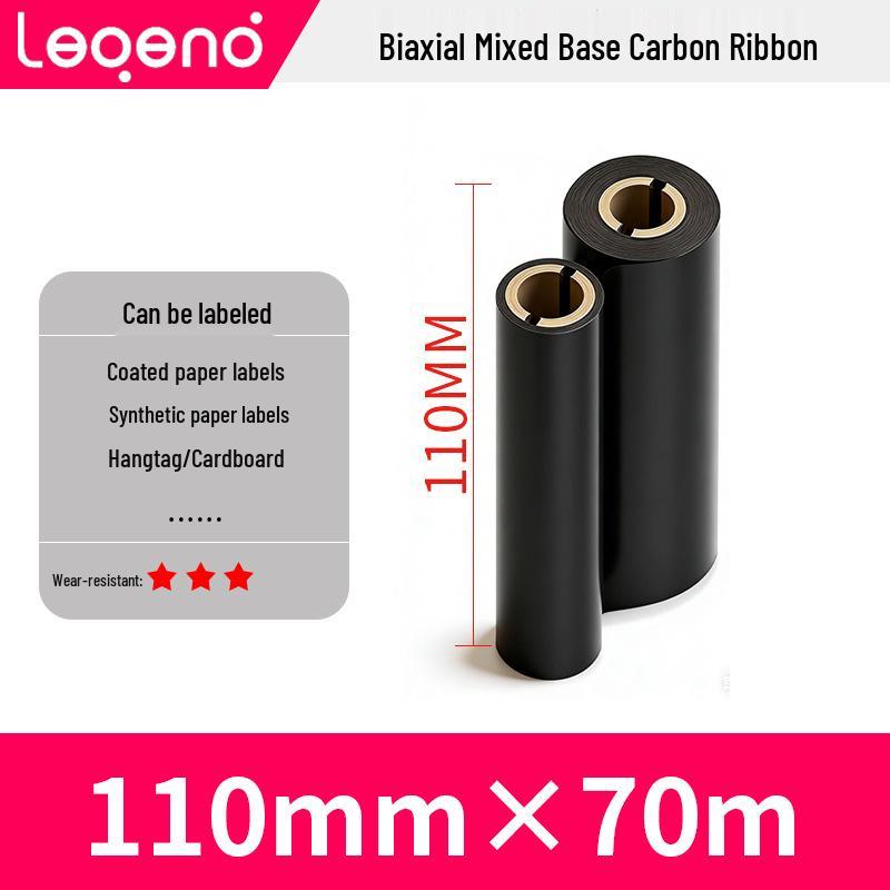 Waterproof Scratch-Resistant 110mm x 300m Thermal Transfer Barcode Ribbon
