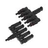 2PCS Branch Connector 5 to 1 Photovoltaic Cable Connecting Pipe for Solar Energy Panel Solar Branch Connectors Branch Connector
