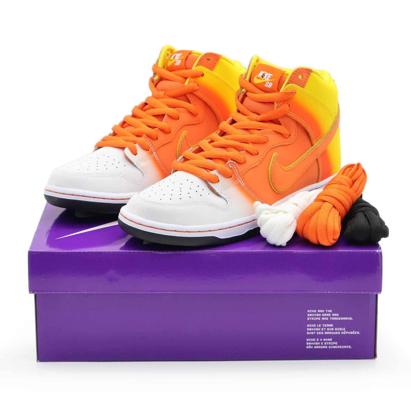 FN5107-700 Nike SB Dunk High Pro Sweet Tooth Candy Corn Amarillo Orange (Men s) 9.5
