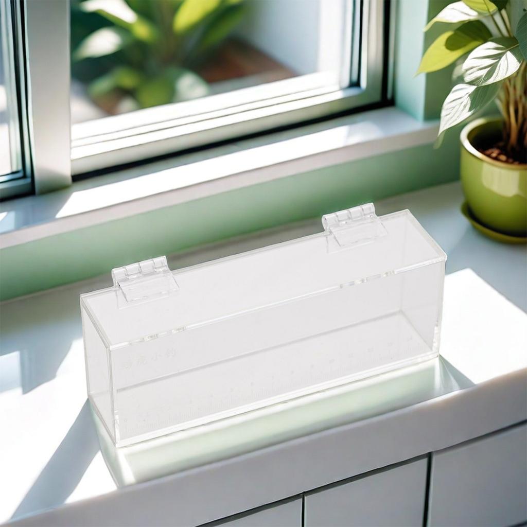1pc Fish Viewing Box High Clear With Scale Fish Box Fish Tank For Bitterling Gobies Home Aquariums Acrylic Fish Viewing Box