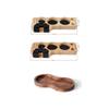 Wood Universal Coffeeware Portafilter Holder Tamper Stand Espresso Distributor Mat Rack Coffee Maker Accessories Gift