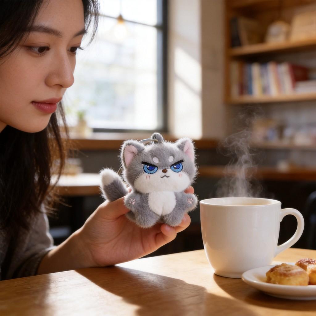 Plush Fox Keychain Cute Animal Pendant For Kids And Adults