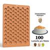 100 Löcher Schokoladenform Halloween Weihnachten Silikon Backform Keksform Mini Haustier Hund Snack Keks DIY Lebkuchenmann