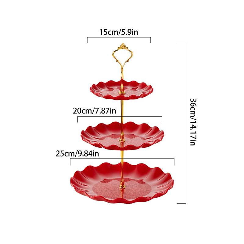Cake Makaron Tray Stand Fruit Tray Cupcake Display Stand Cake Display Stand Plastic Dried Fruit Tray Party Table Decoration