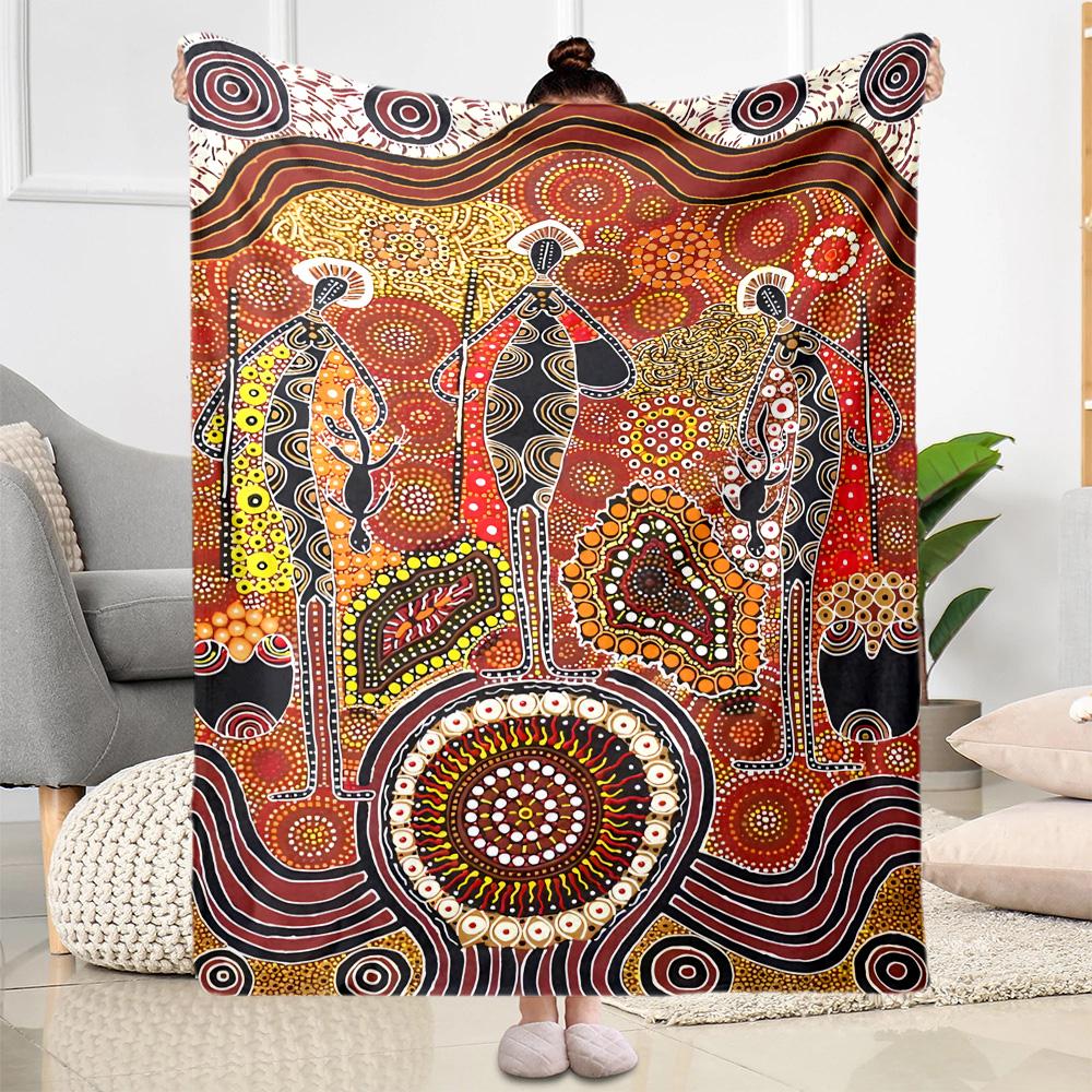 Aboriginal Dreamtime Story Blankets are suitable for living rooms, bedrooms, camping, and other places, making them an ideal choice for gifts.