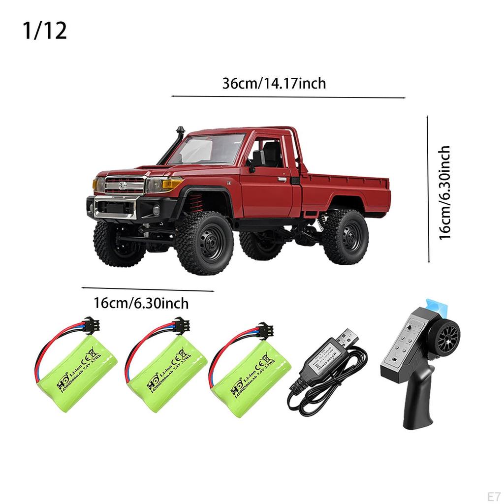 1/12 RC Off Road Car Model High Race Party Favor Rechargeable Climbing Vehicle All Terrains for