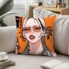 Anime Cool GgokurakugaiS Pillow Case Pattern Printed Pillowcase For Living Room Sofa Cushion Cover  Bedroom Decor