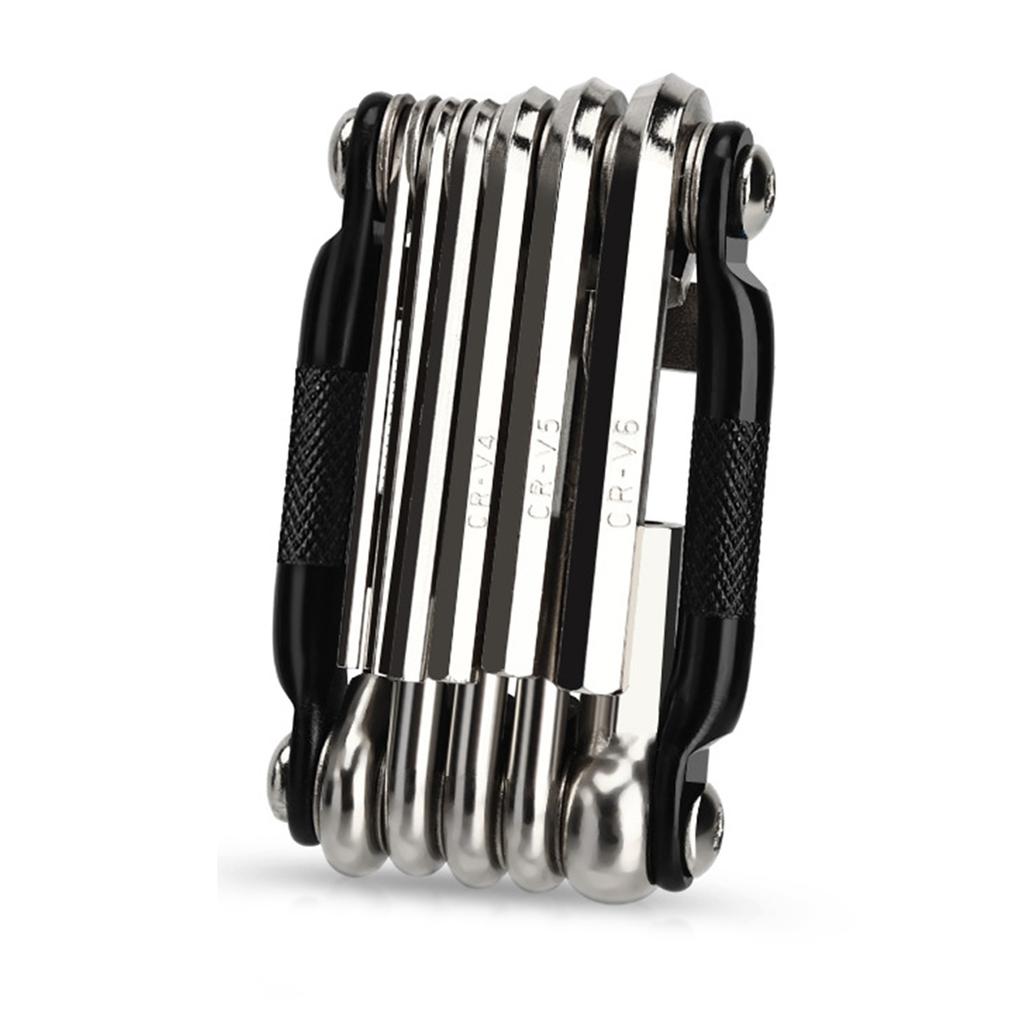 Bicycles Maintenance Multitool 16 In 1 Bikes Repair Wrench Pocket Multifunctional Steel Bicycles Toolset Folding Wrench