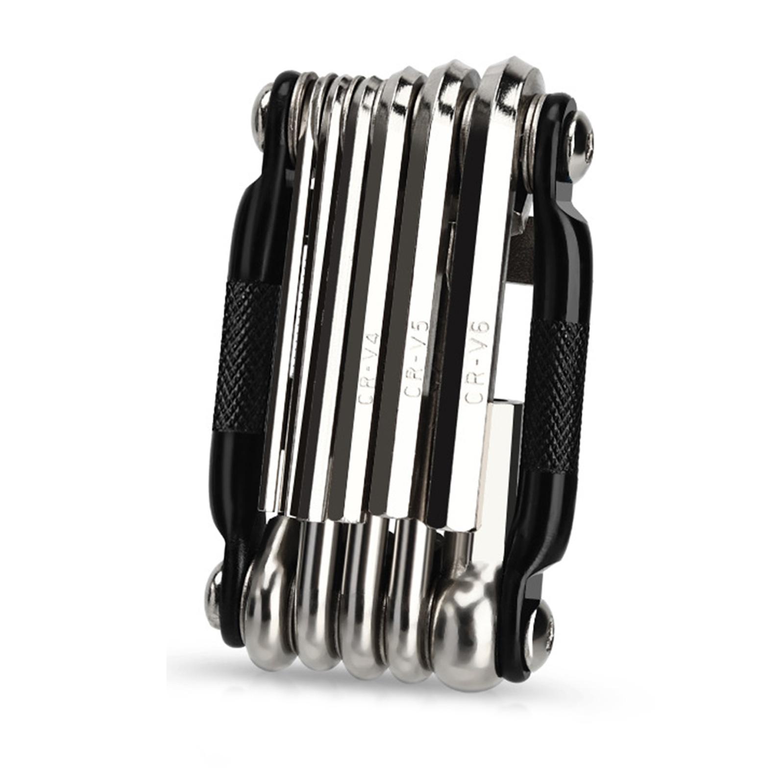 

Велосипеды Обслуживание Мультитул 16 в 1 Велосипеды Ремонтный Ключ Карманный Многофункциональный Стальной Набор Инструментов для Велосипедов Складной Ключ