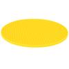Rund Form Mat Livsmedelskvalitet Förtjockad Silikon Placemat Isolationsdyna Mikrovågsugnsmatta Gul