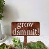 Vintage Metal Garden Stake Decorative Metal Yard Sign Garden Art Garden Sign  Garden Use