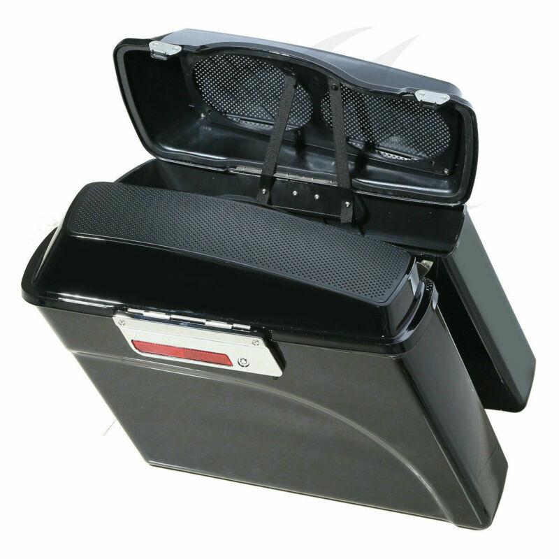 Motorcycle Saddlebag 6x9" Speaker Lids Conversion Bracket For Harley Softail Heritage Deluxe 1984-2017
