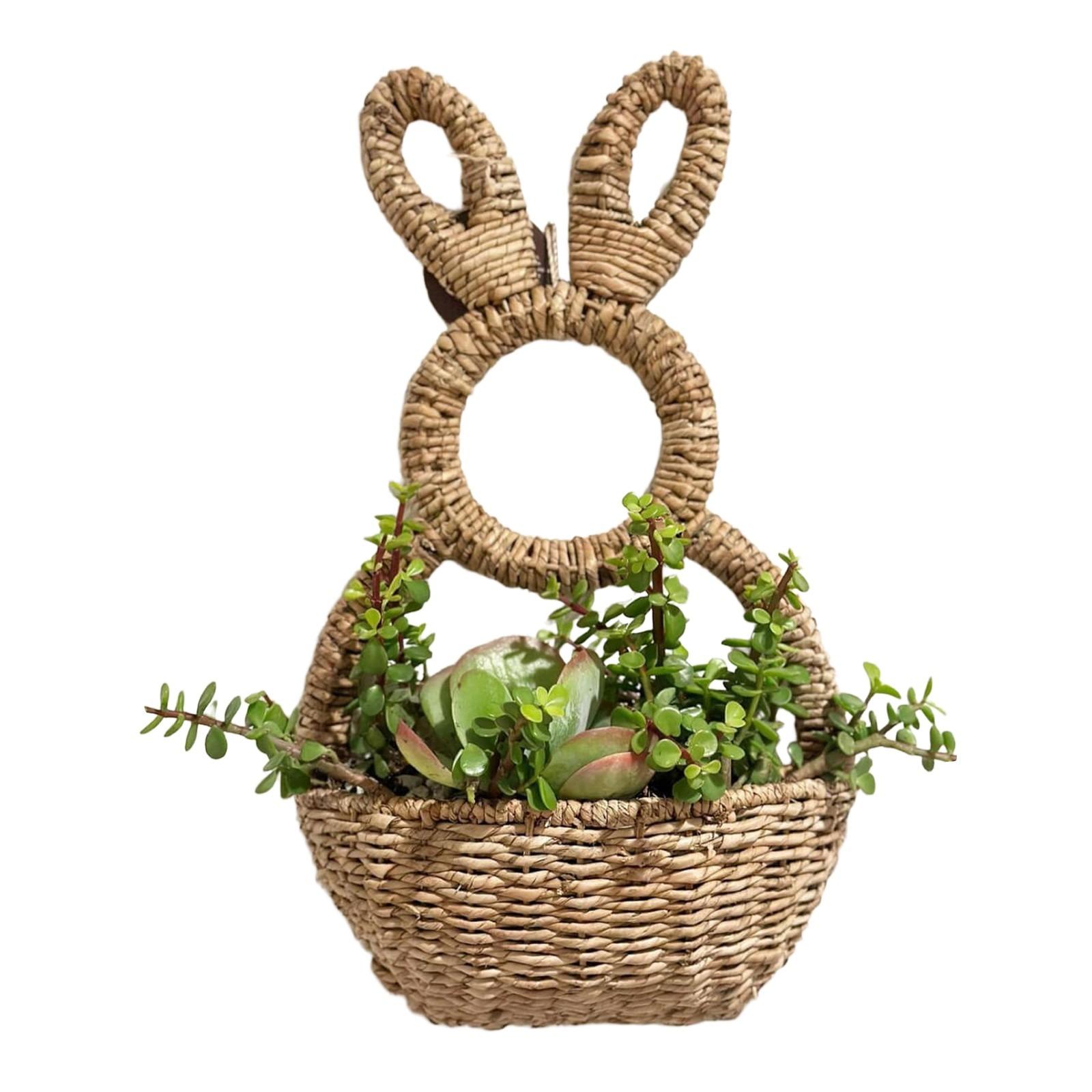 Practical Rattan Cute Shaped Basket One Size