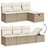 VidaXL Garden Lounge Set with Cushions 8 Pcs, Patio Sofas, Patio Furniture Set, Outdoor Furniture, Beige 3263274