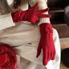 Winter Cute Bow-Knot Knitted Warm Gloves