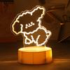 Lamp Night Warm Light Usb Powered Cartoon Cute Five Animals Lights Shaped