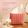 With Tassel Cosmetic Bag Striped Travel Pouch Multipurpose Toiletry Pouch  Bathroom
