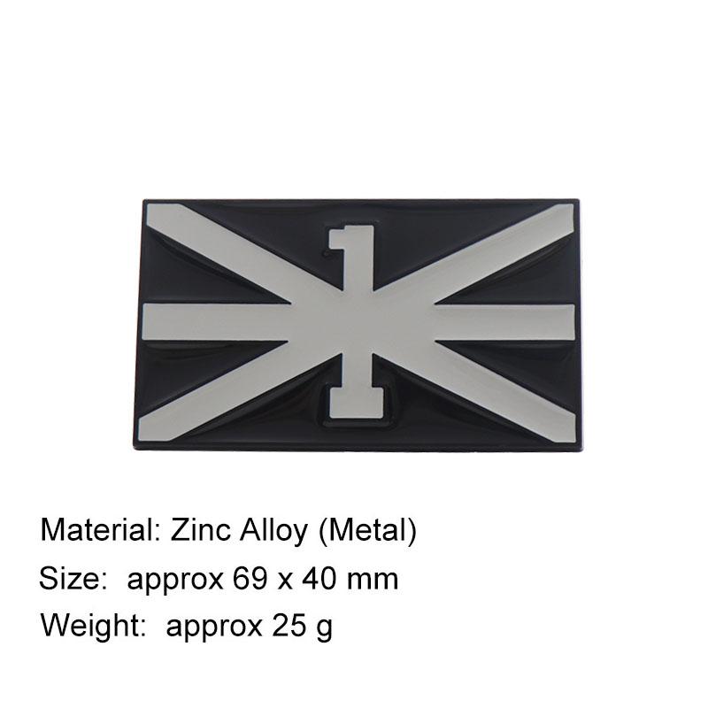 

1pc 3D Metal British National Flag Emblem Decal Side Fender Rear Fender Badge Sticker for All Car There are Six Colors to Choose From 1