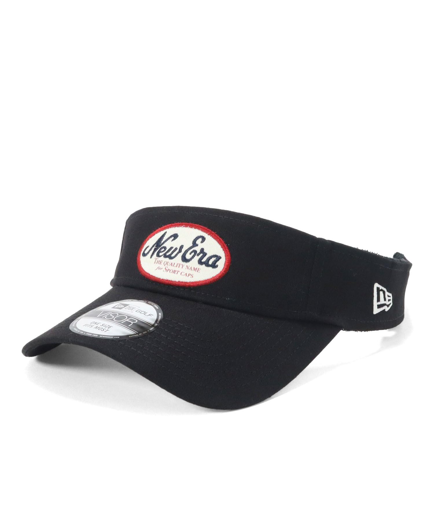 

Golf Sun Visor Stretch Cotton Washable Black FREE GF VISOR SCW OVAL BLK [New Era]