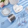 304 Stainless Steel Wire, Round, Stainless Steel Color, 22 Gauge, 0.6mm, About 459.32 Feet(140m)/Roll
