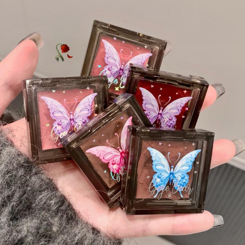 Single Color Slightly Drunk Blusher Natural and Delicate Rouge Paste Cosmetics Waterproof Long Lasting Attractive Makeup