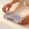 Clear Ps Contact Lens Organizer With Divided Compartments For Home Storage