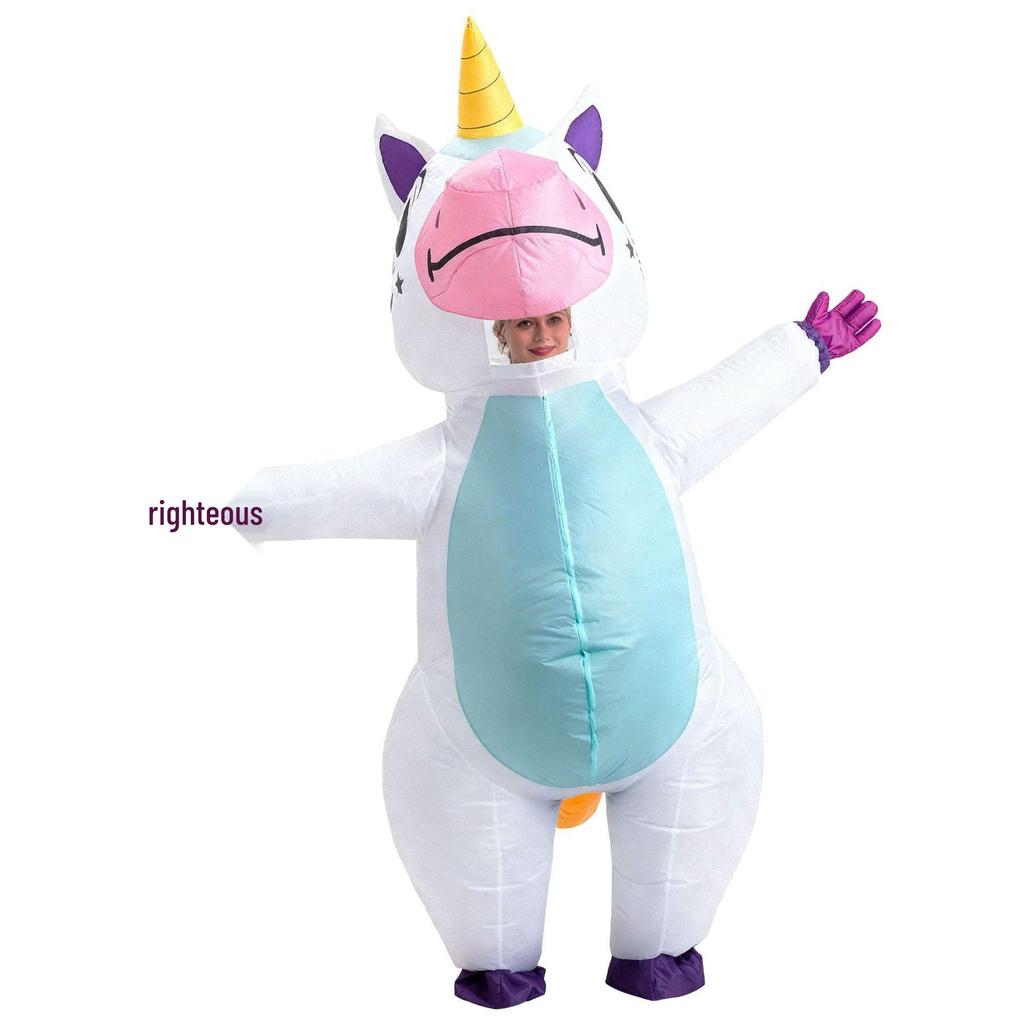 Unicorn Rainbow Inflatable Costume for Christmas & Halloween Parties