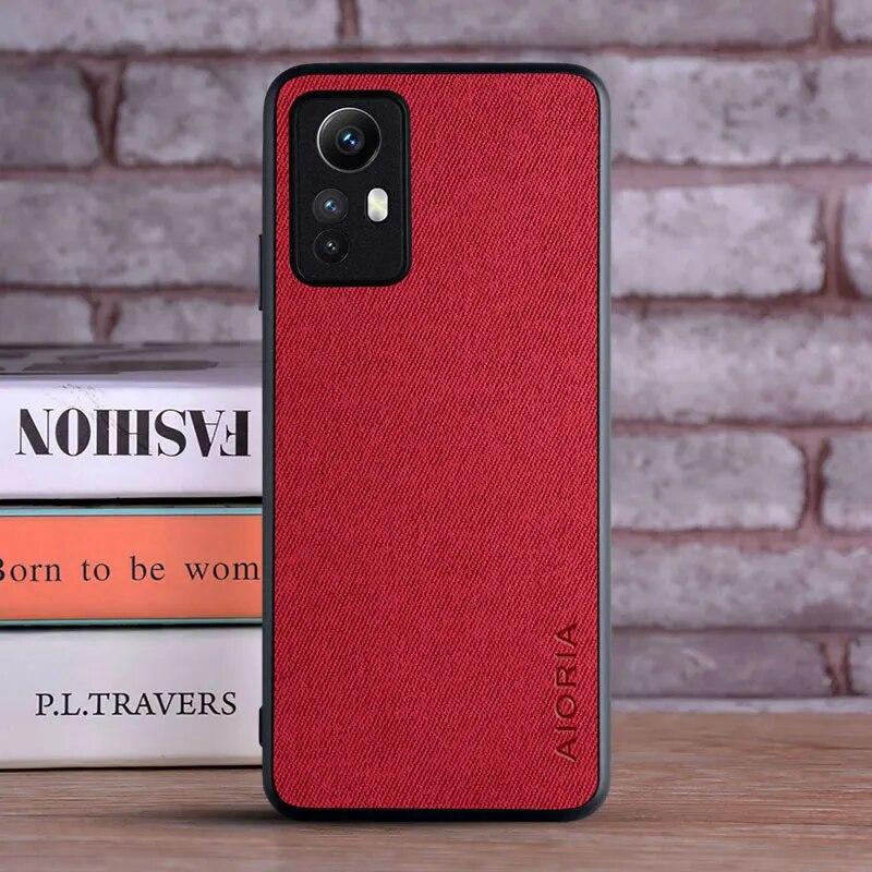 Case for Xiaomi Redmi Note 12S Coque Luxury Textile Leather Skin Soft Cover Funda for Redmi Note 12s Case Capa