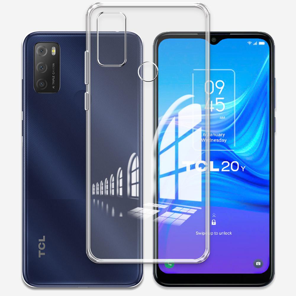 Für TCL 20E Hülle Klar Silikon Weich TPU Schutzhülle Handyhülle Für TCL 20Y Klar Stoßfest Bumper Coque oder TCL 20E 20Y Funda