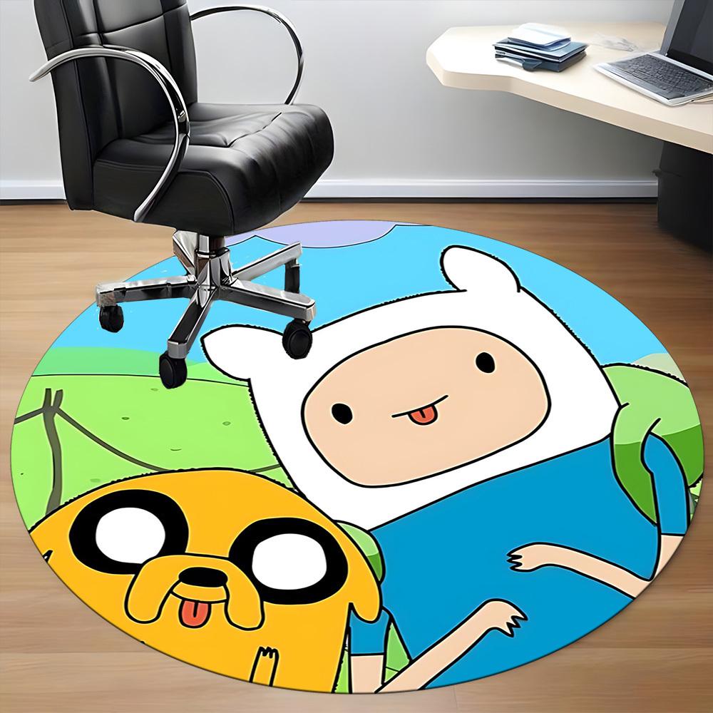 Adventure Time Friendship Office Round Area Rug, Under Office Chairs Bedroom Living Room Home Decor, a1022362
