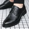 New Inner Height Increase Men's Shoes Dress Casual Men's Leather Shoes Extra Large Size Men's Single Shoes Fashion Trend