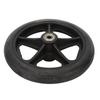 2pcs Replacement Wheel Professional Black Safe PU Front Wheel Accessory for Electric Wheelchair