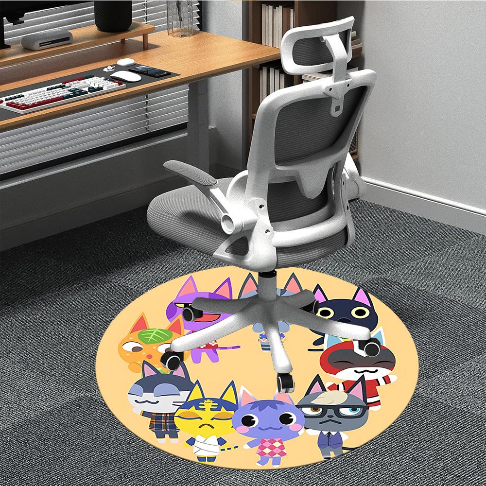 

1pc Animal Crossing: New Horizons Office Round Area Rug, Under Office Chairs Bedroom Living Room Home Decor, Room Decoa1016182 80cm by 80cm