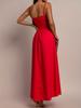 French Pleated Solid Color Suspender Dress Women's Summer New, Elegant Waist Swing Dress Showing Thin and Long