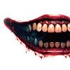 Spooky Theme Party Accessories 3Pcs Realistic Scary Mouth Tattoos for Halloween Zombie Vampire Clown Party, Waterproof Fangs Bloodstains Stickers