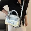 High-end small bag women's summer  new fashion niche design messenger bag portable bowling bag