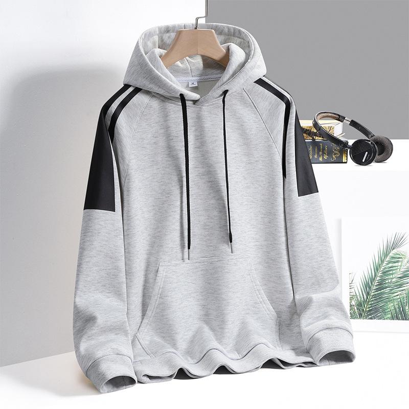 Весенне-осеннее худи мужское с капюшоном модное универсальное мужское худи свободного кроя XXXXXL серый 4550₽