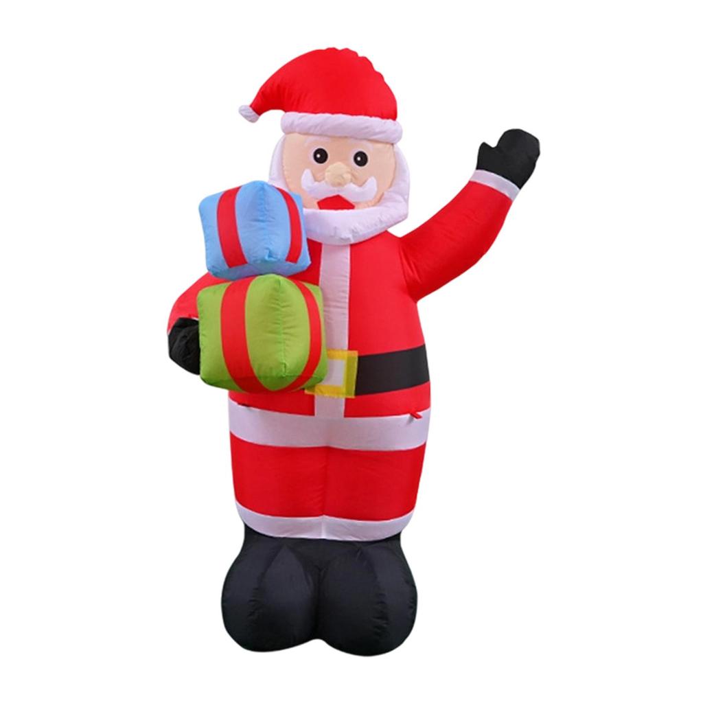 Exterior Christmas Inflatable Santa Claus Large 180cm Polyester Decoration for Garden Lawn Party Home Event