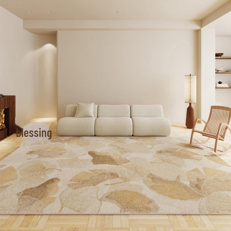 Wabi-Sabi Lambskin Carpet: Thick, Long Strip for Bedroom, Sofa, or Coffee Table