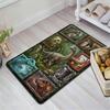 Dinosaur Collection Pattern Rug Floor Mat for Living Room or Bedroom Soft and Comfortable Carpet a Gift for Birthday and Holiday.
