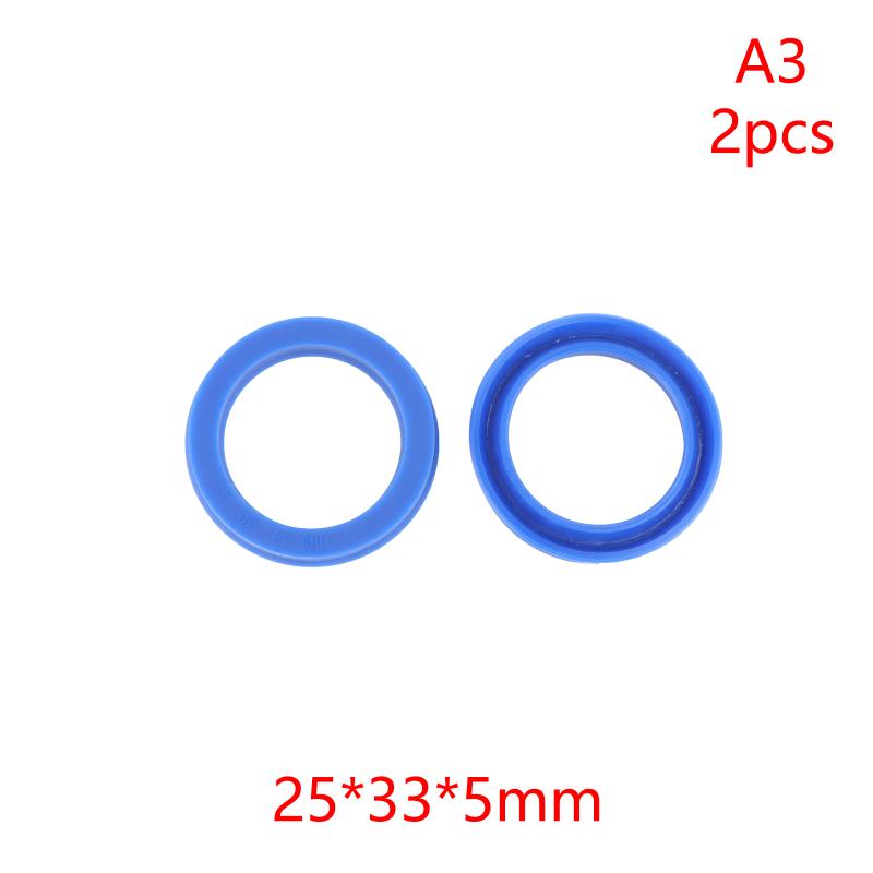 2Pcs PU Hydraulic Oil Seals with Single Lip Radial Shaft for Equipment Repair
