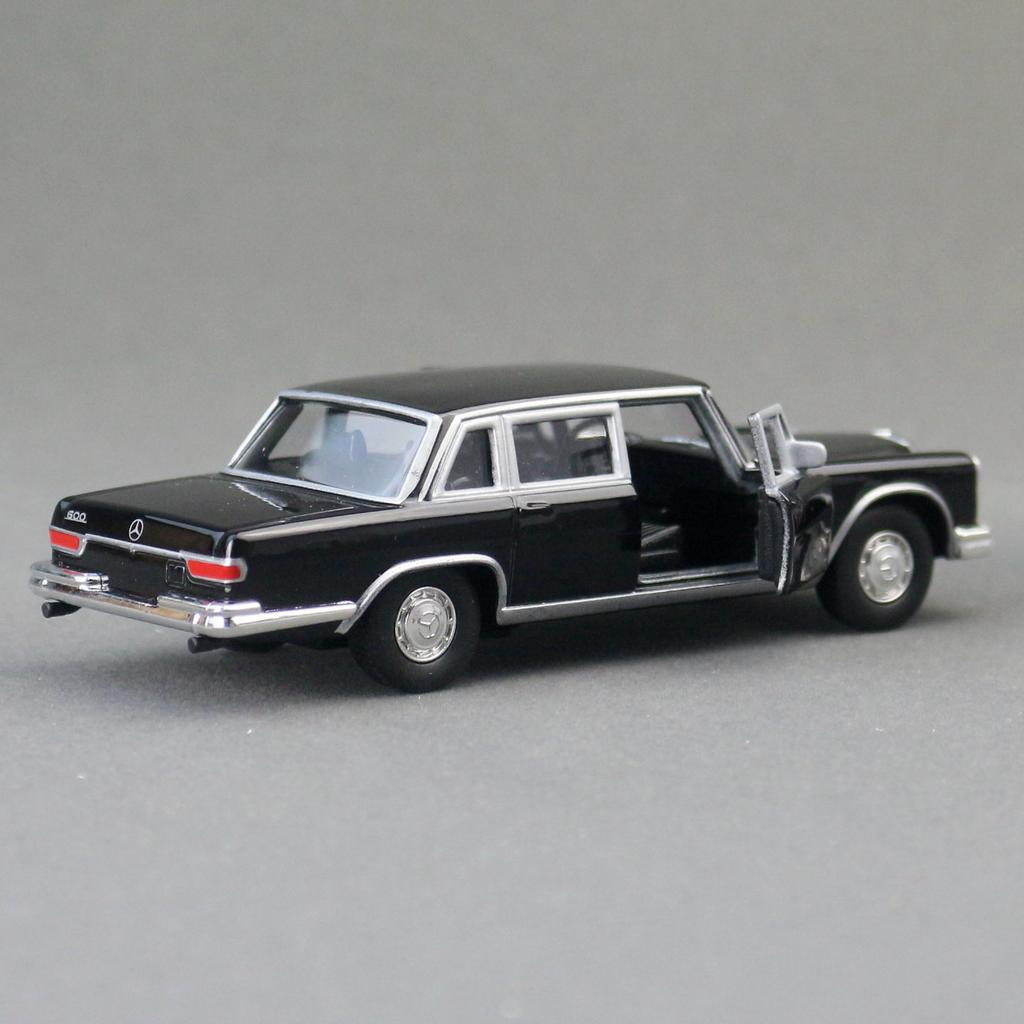 1/36 Mercedes-Benz 600 Pullman 1963 Toy Car For Children Welly Diecast Vehicle Miniature Pull Back Collection Gift For Boys