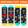 HAPPYPOP Birthday Gift Ideas for Kid - Socks for 4-6 10-12 Year Old Boy, Funny Sock for Son