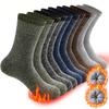 Men's Thick Warm Mid-Calf Winter Socks for Outdoor Mountaineering