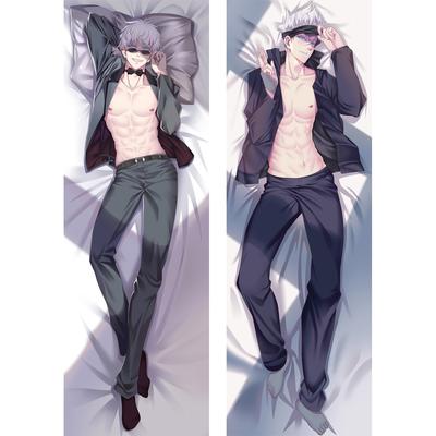Anime Jujutsu Kaisen Gojo Satoru Cosplay Body Pillow Cover Male Dakimakura Case  3D Double-sided Bedding Hugging Body Pillowcase