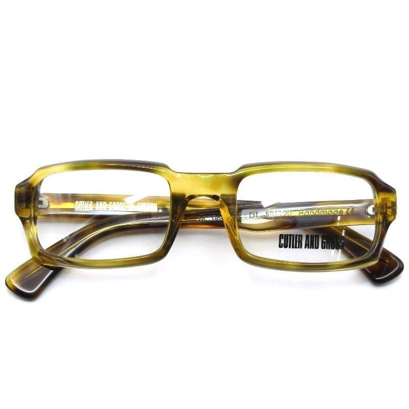 Used Good Condition CUTLER AND GROSS Glasses Frame M:0662 Square US Fit DT Demi Toys 61004849