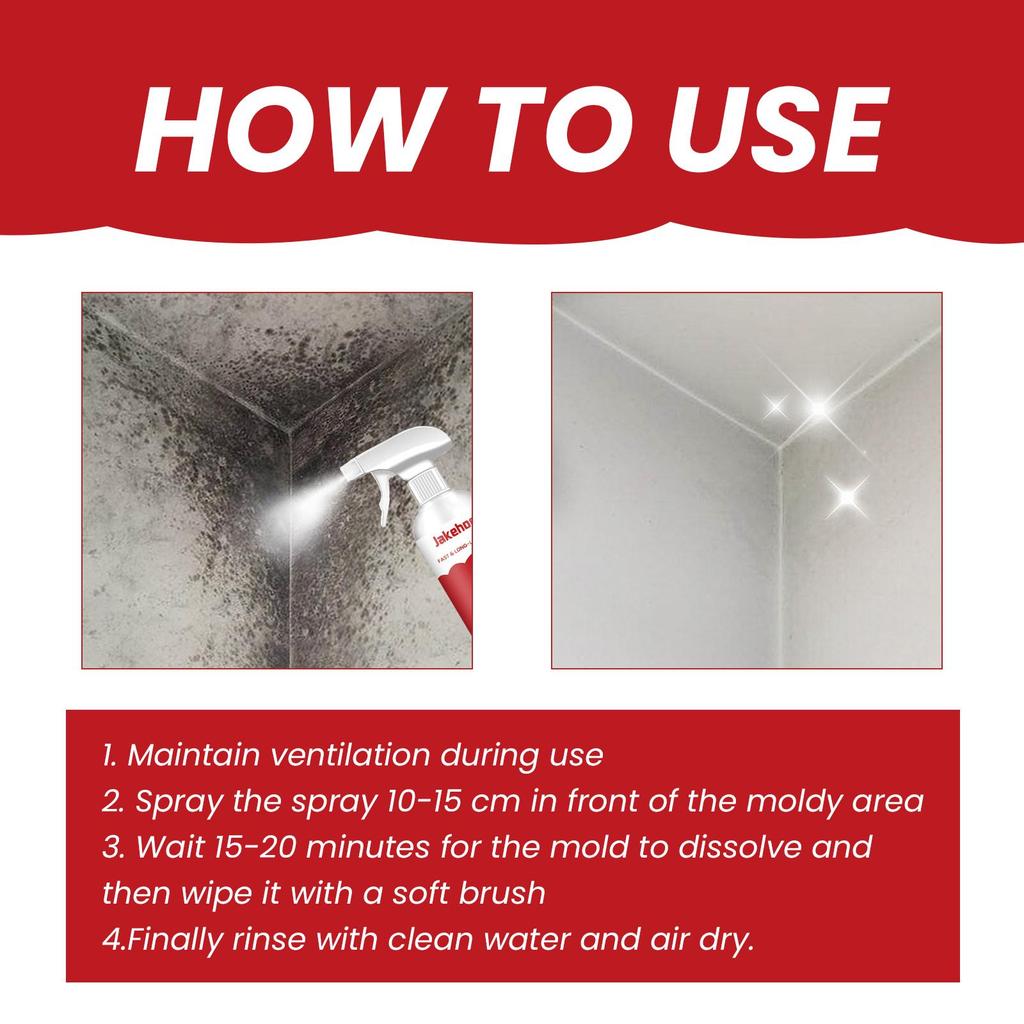 60ml Wall mold remover bathroom tile floor mold removal wall wall cleaning stains mold remover
